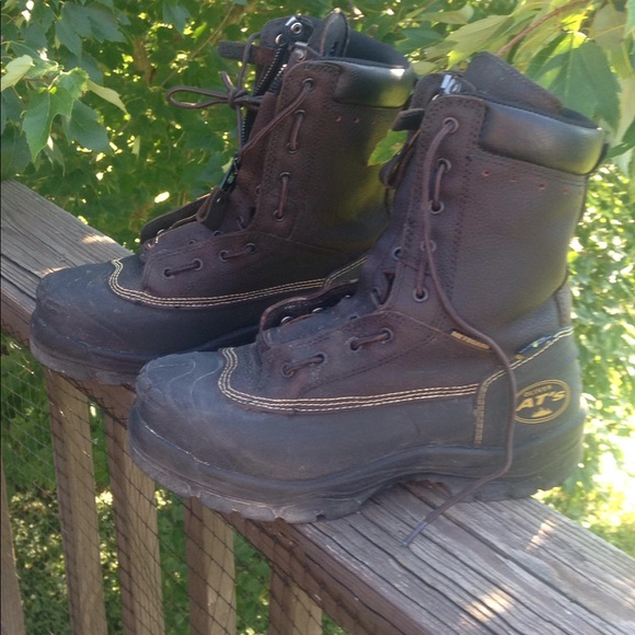 chemical resistant leather boots